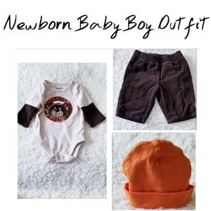 Gerber, Cherokee, Garanimal, Newborn Boy Set